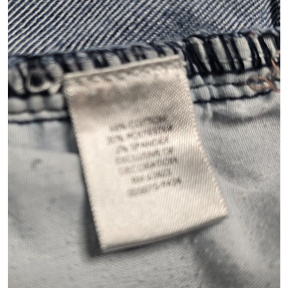 Christopher & Banks Jeans Women's 14 Blue Medium Wash Straight Rose Embroidering - Picture 6 of 16